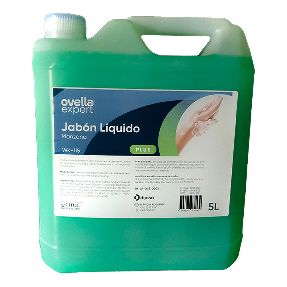 JABÓN LÍQUIDO MANZANA OVELLA 5lt