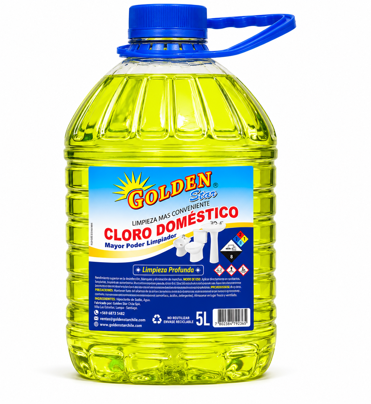 Cloro Domestico Golden 5Lt
