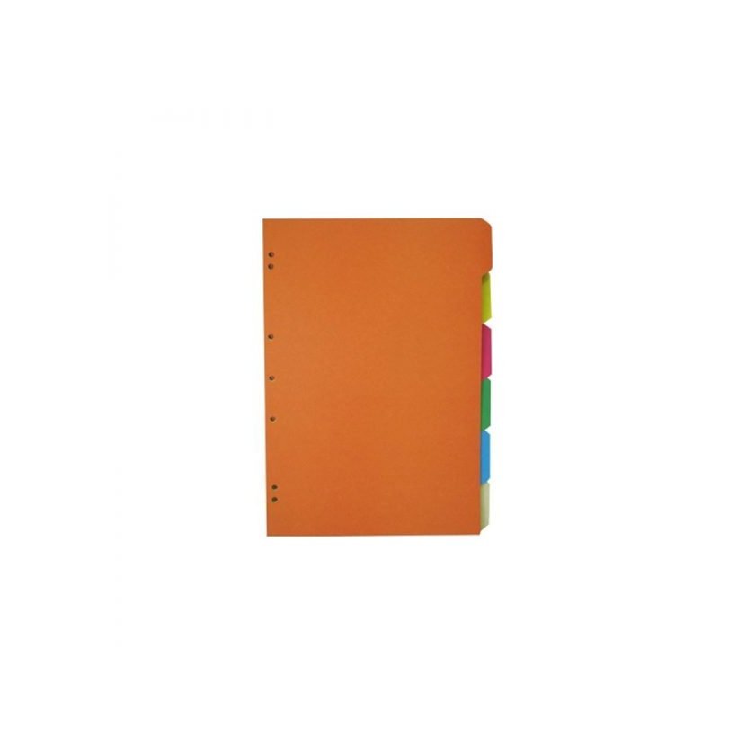 Separador Carta Halley Cartulina Colores 6 Divisiones
