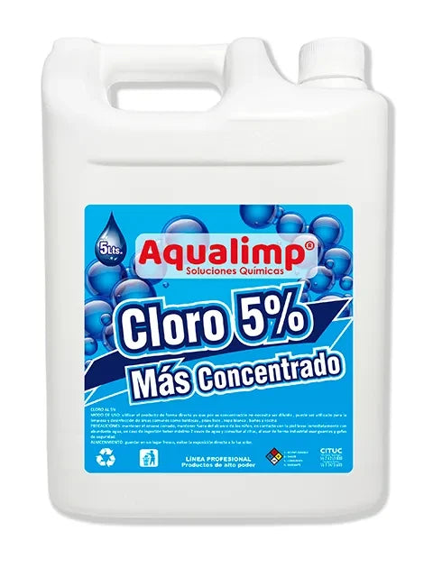 Cloro Concencentrado Al 5% Aq 5Lt