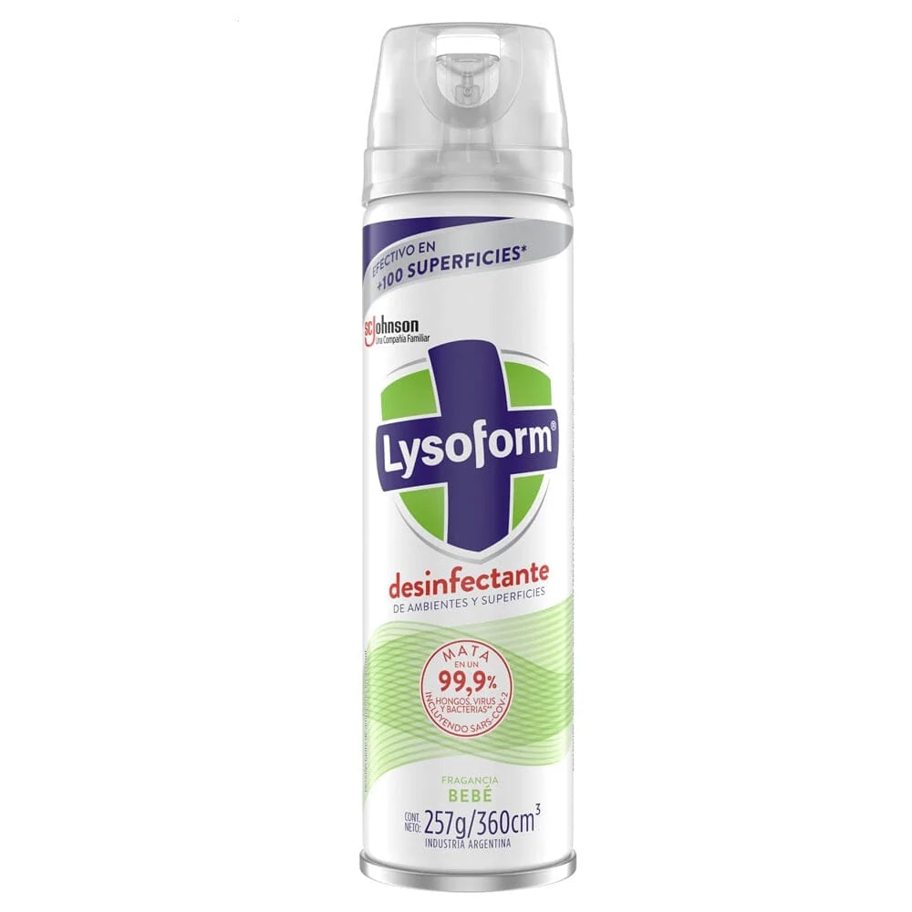 Desodorante Y Desinfectante Ambiental Lysoform Bebe 360Cc