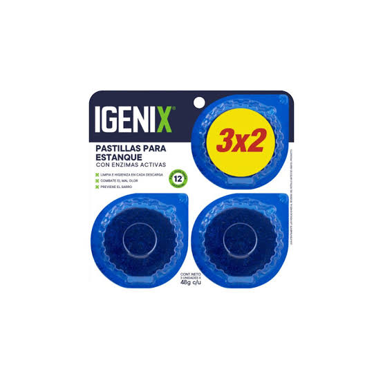 Pastilla Estanque Igenix Pack 3Uni