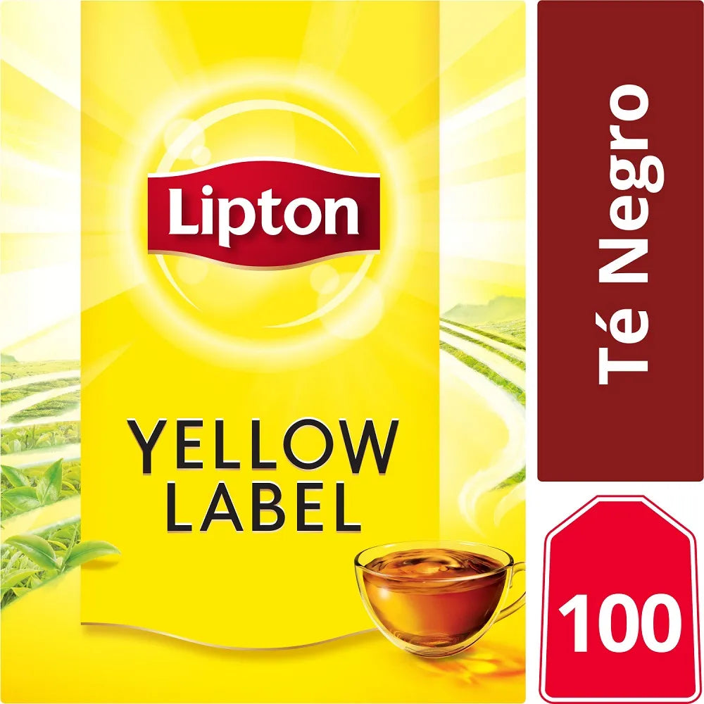 Te Negro Lipton Yellow Label 100 Bolsitas
