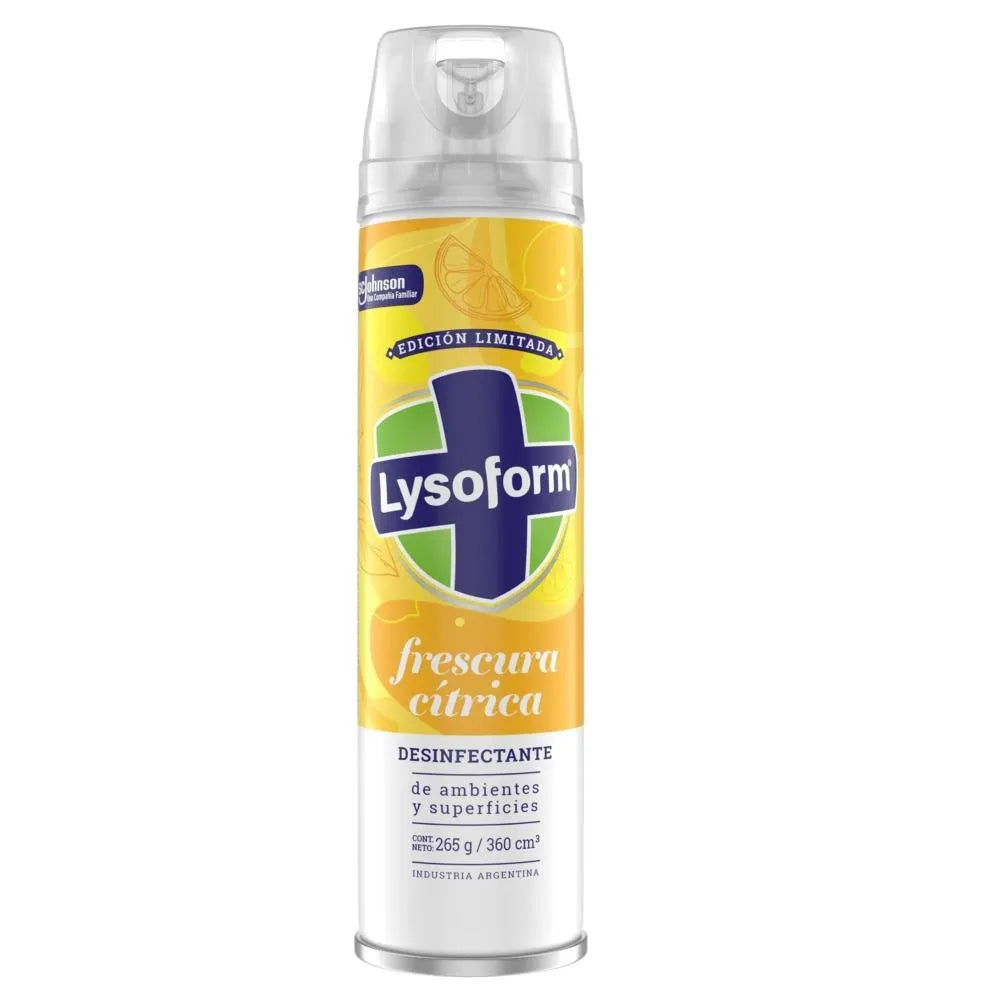 Desodorante Y Desinfectante Ambiental Lysoform Citrico 360Cc