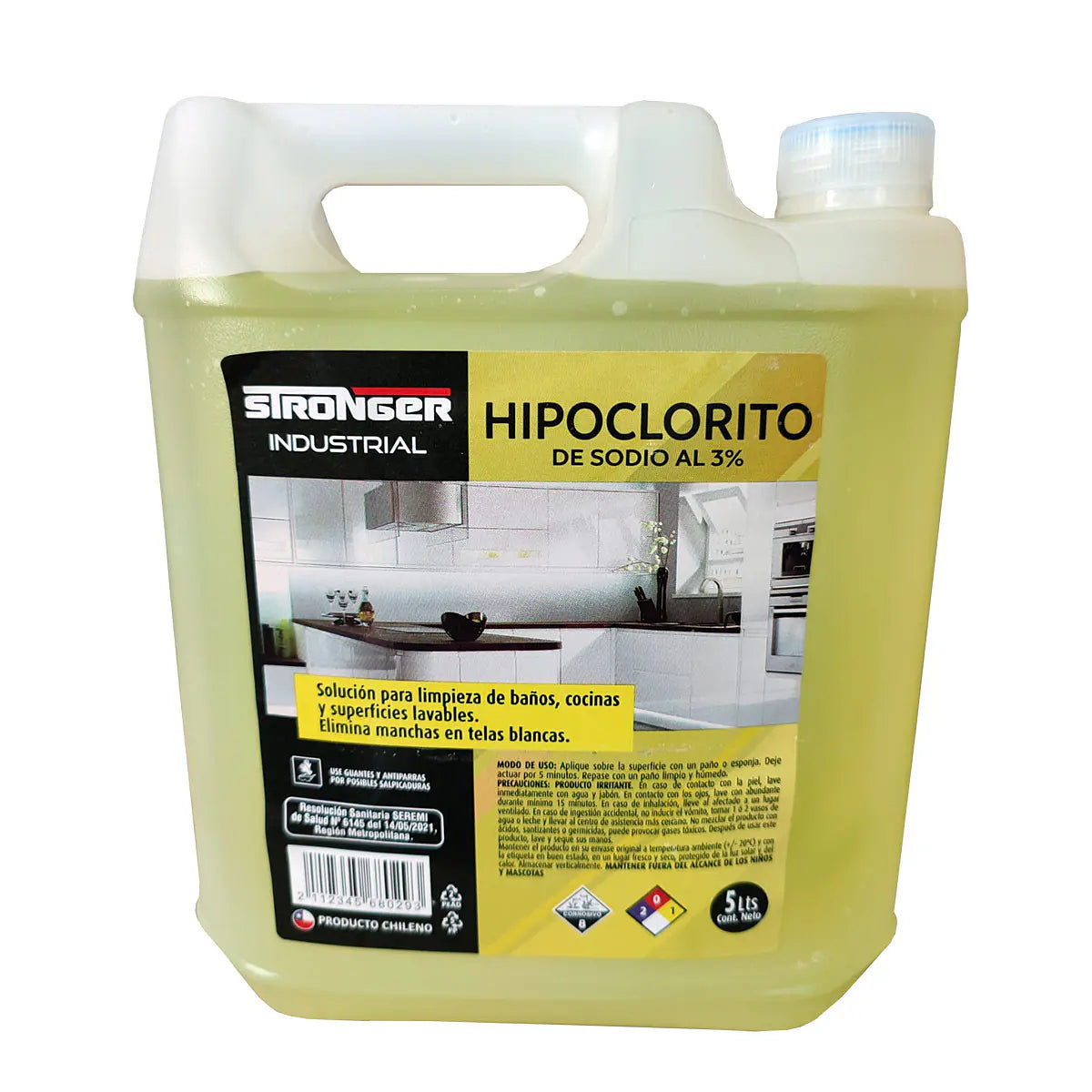 Hipoclorito De Sodio Al 3% St 5Lt