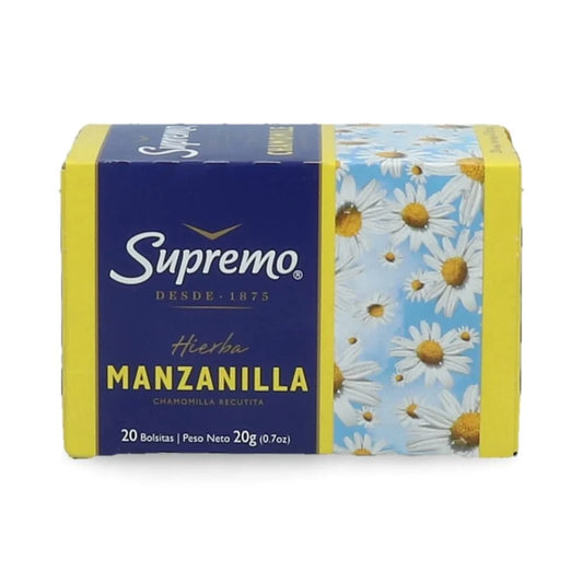 Te Hierbas Manzanilla Supremo 20 Bolsas