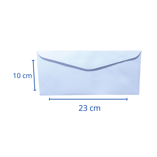 Sobre Blanco Americano O De Correspondencia 10X23Cm 50 Uni