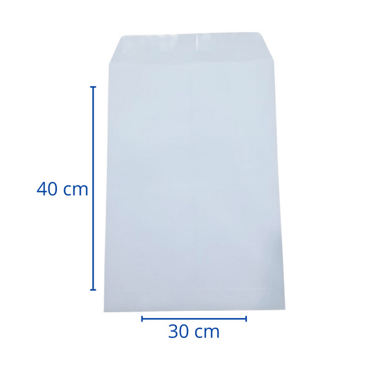 Sobre Tipo Saco Blanco Tipo Oficio Paq 30X40Cm 25 Uni