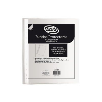 Funda Transparente Carta 10Uni