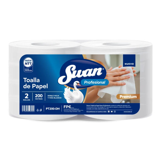 TOALLA PAPEL H/S SUAN 2 ROLOS 250MT
