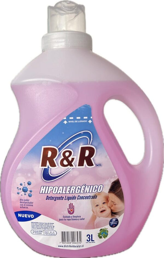 Detergente Hipoalergenico Rosado R R 3Lt