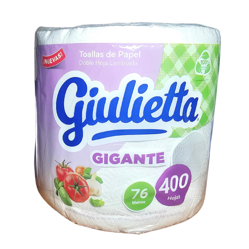 TOALLA DE PAPEL DOBLE HOJA GIULIETTA 40MT