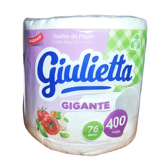 TOALLA DE PAPEL DOBLE HOJA GIULIETTA 40MT
