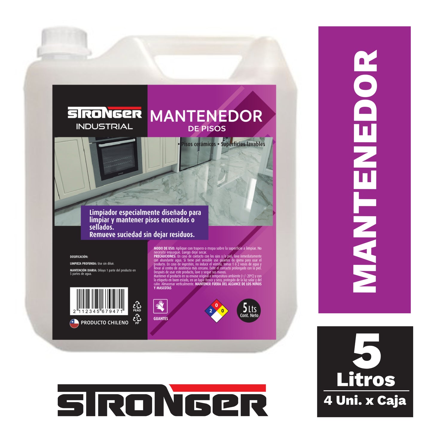 Mantenedor De Piso Stroger 5Lt