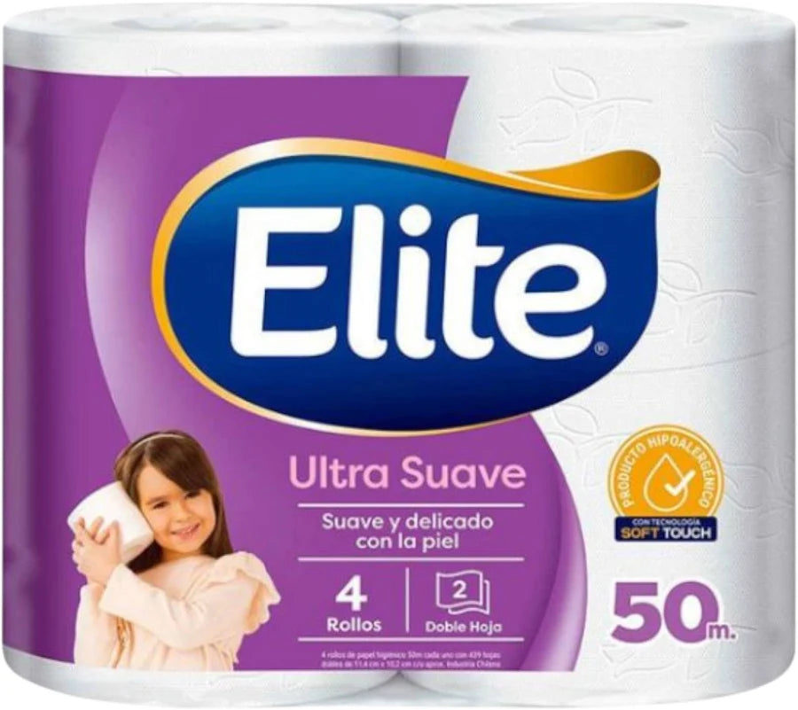PAPEL HIGIENICO ELITE H/S 4X50MT