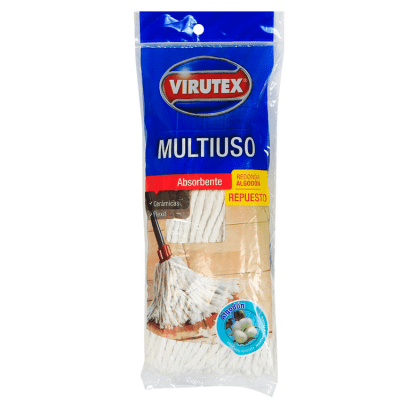 Mopa Humeda Algodón Tipo Copa Virutex 300Gr