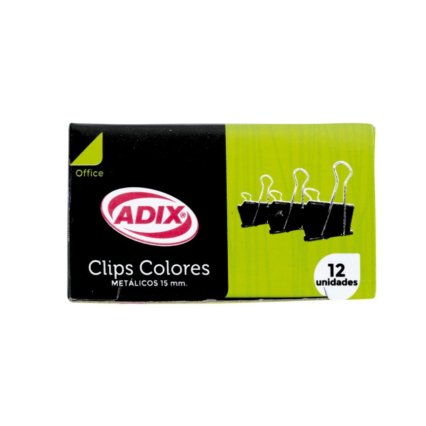 Clip Doble Metalico 15Mm Caja 12Uni