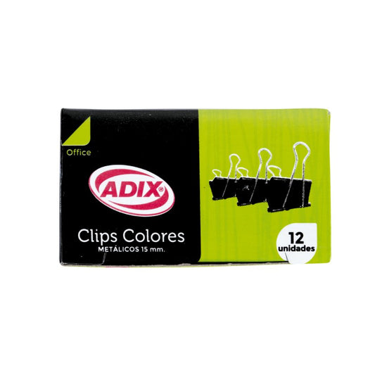 Clip Doble Metalico 15Mm Caja 12Uni