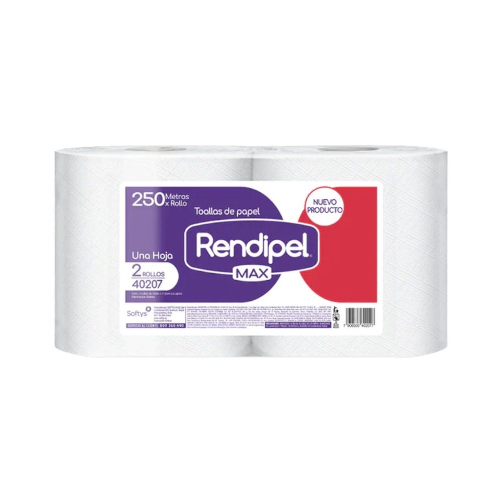 Toalla Papel Industrial Rendipel 2X250Mt