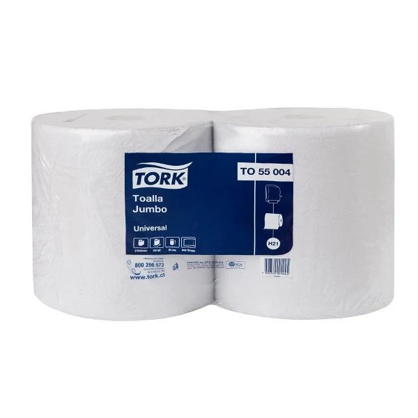 TOALLA DE PAPEL ALTO METRAJE TORK 2 ROLLOS 250MT