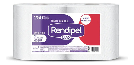 TOALLA PAPEL INDUSTRIAL RENDIPEL 2X250MT