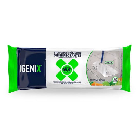 Trapero Humedo Desinfectante Naranja Citrus Igenix