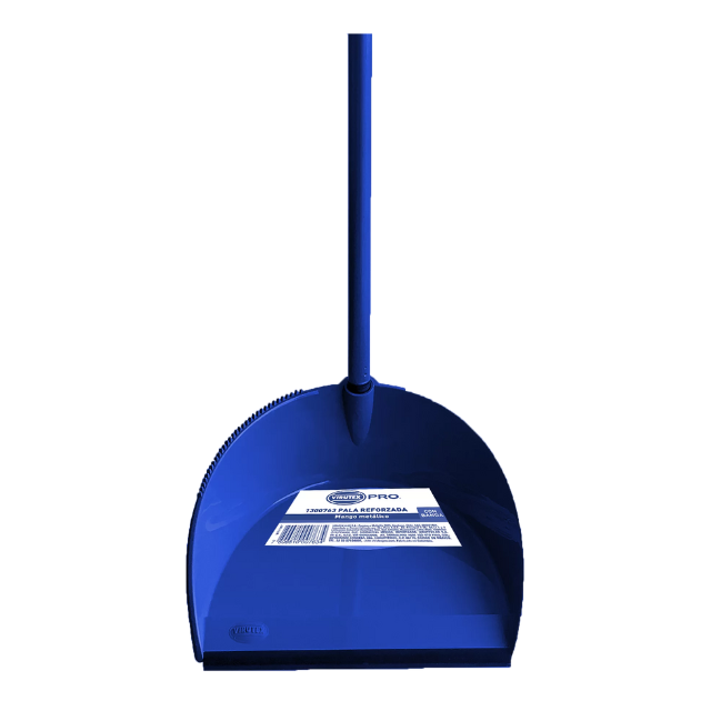 Pala De Basura Con Mango Pvc Color Azul Virutex