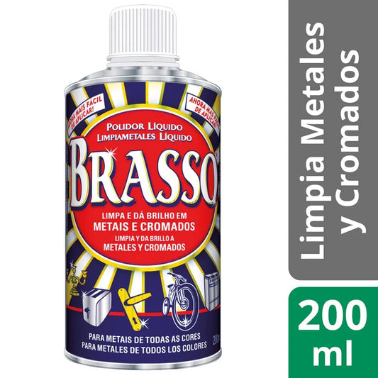 Limpiador De Metales Y Cromados Brasso 200Ml
