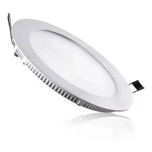 Panel led embutido redondo 12w 5700k luz fria