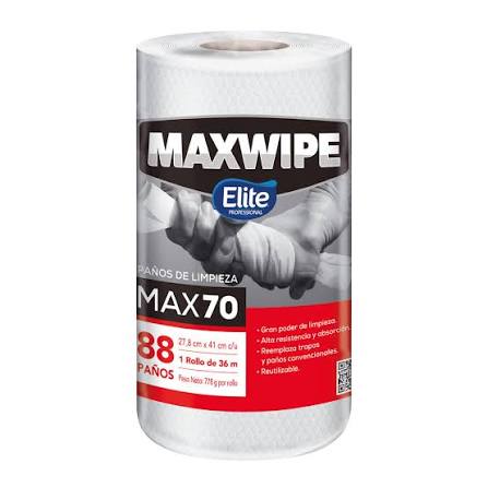 Paño Multiuso Reutilizable Elite Profecional Maxwipe 70 88Unidades