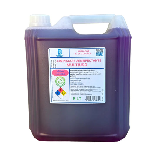 Limpiador Multiuso Desinfectante Base Alcohol 5Lt