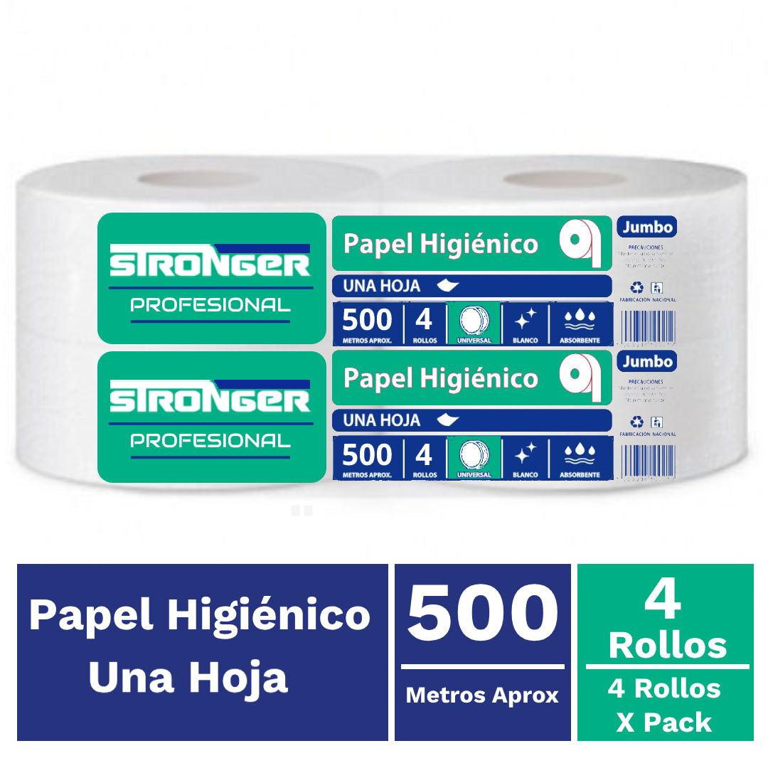 Papel Higienico Stronger 4X500Mt.
