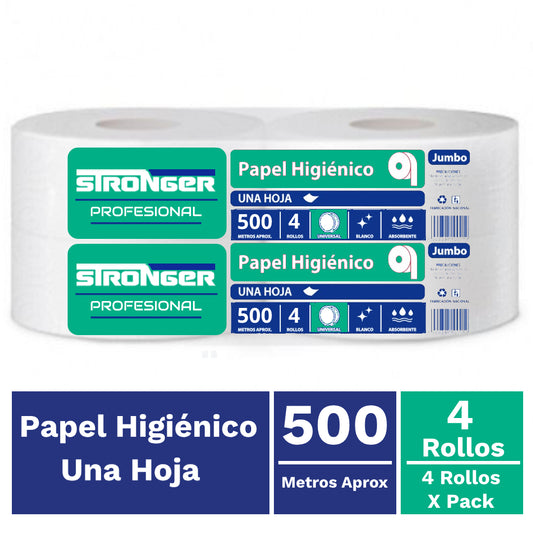 Papel Higienico Stronger 4X500Mt.