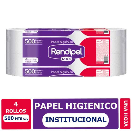PAPEL HIGIENICO RENDIPEL 4X500