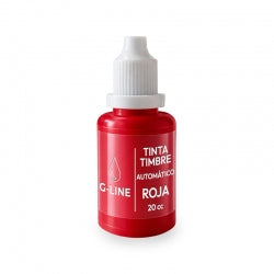 Tinta Timbre Color Rojo 25Ml